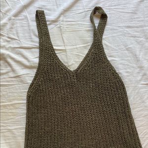 Olive Sweater Tank